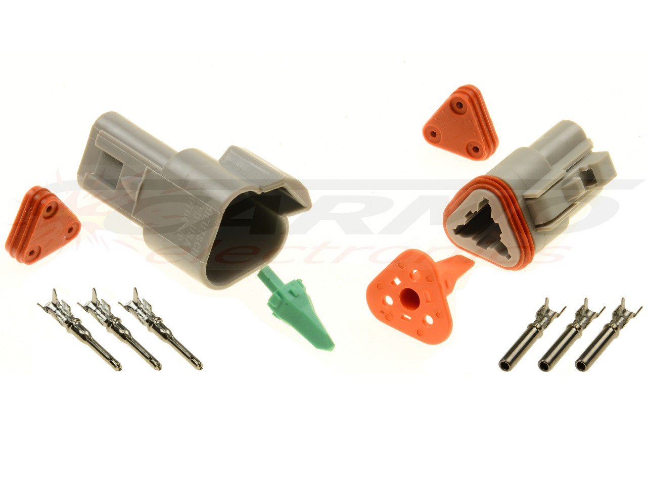 Conector Superseal 3 polos Amphenol - Deutsch DT06-3s DT04-3P - Haga click en la imagen para cerrar