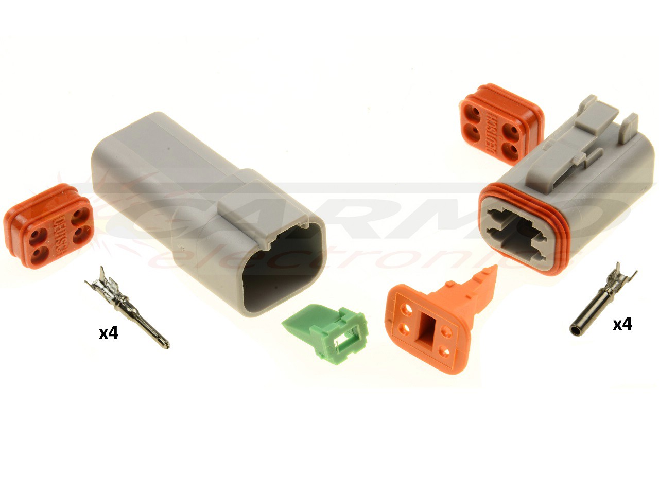 Conector Superseal 4 polos Amphenol - Deutsch DT06-4s DT04-4P - Haga click en la imagen para cerrar